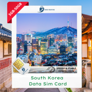 Korea Sim Card (3GB-50GB) Unlimited Data Sim Card