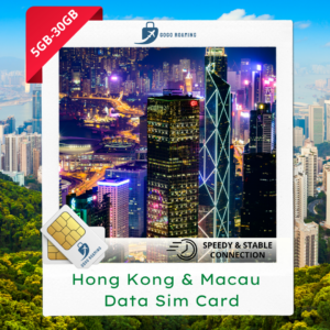 Hong Kong & Macau (3GB-30GB) Data Travel Sim Card